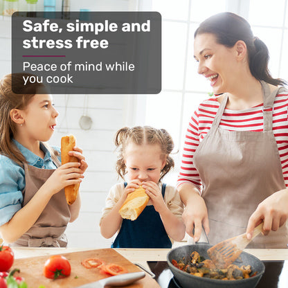 EUROCHEF Induction Cooktop, 2000W, 9 Heat Levels, Fast Electric Portable Cooker, Touch Controls