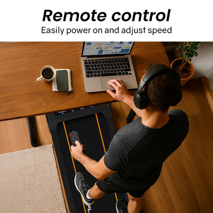 PROFLEX Electric Walking Pad Under Desk Treadmill, Compact Foldable Size, Tablet Holder, LCD Display, Walk or Light Jog