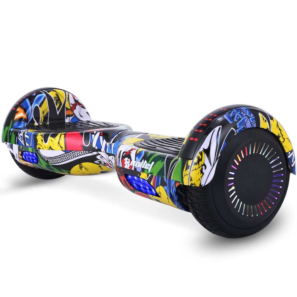 BULLET SX-2000 Hoverboard Scooter, 500W Brushless, Superior Self Balancing System, UL Certified, LED Lights, Hip Hop Design
