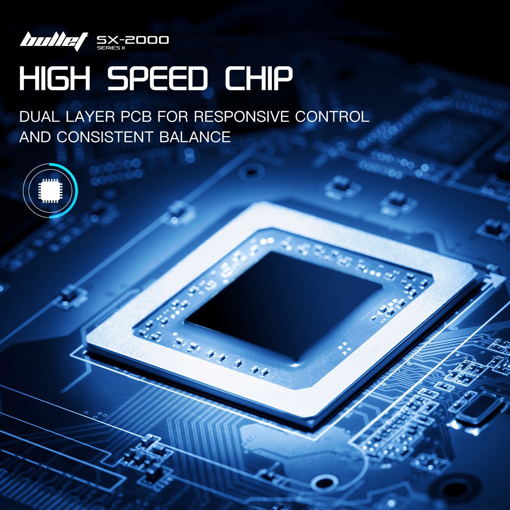 BULLET SX-2000 Hoverboard Scooter, 500W Brushless, Superior Self Balancing System, UL Certified, LED Lights, Hip Hop Design