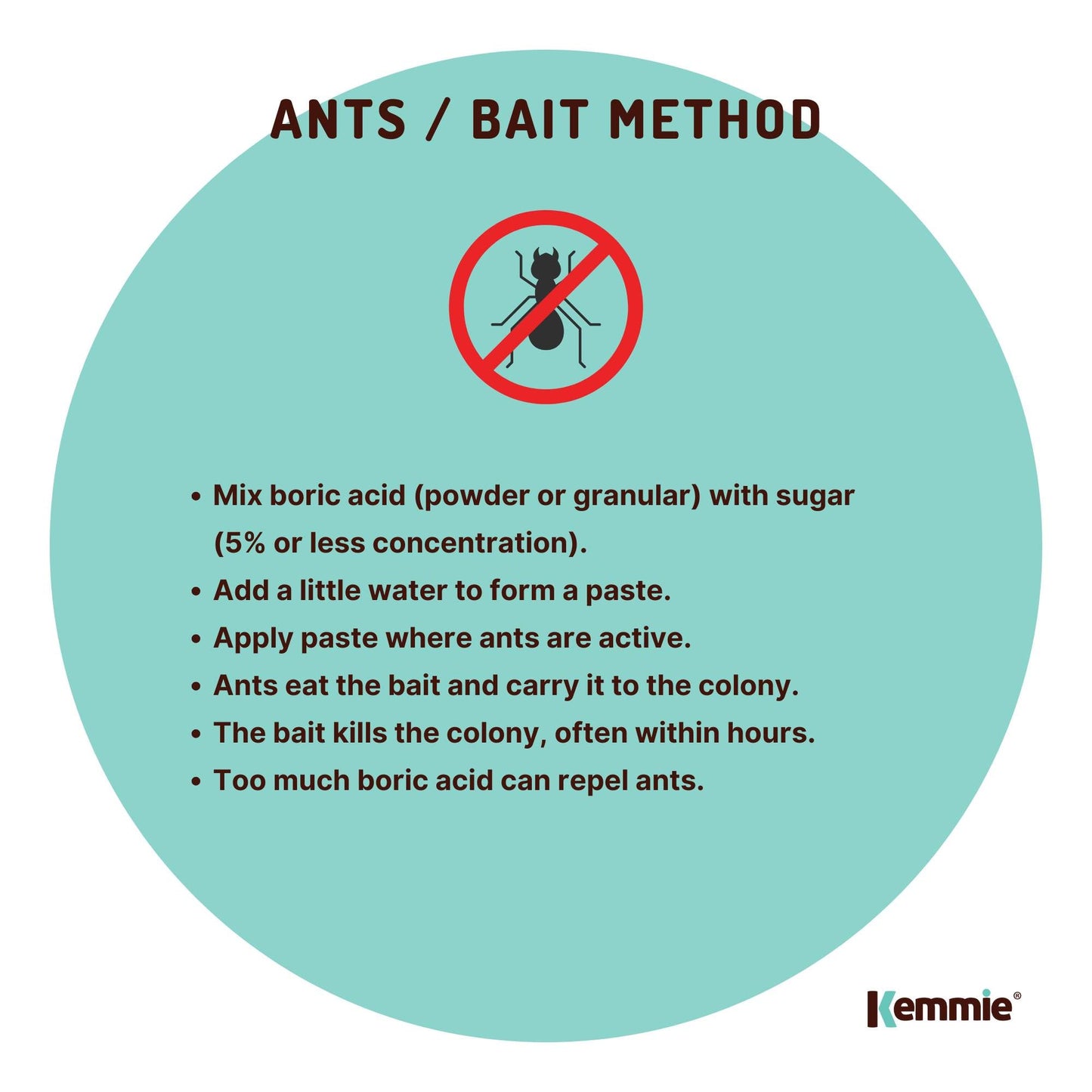 5Kg Boric Acid Powder High Purity Fully Soluble Granule Pest Ant Cockroaches