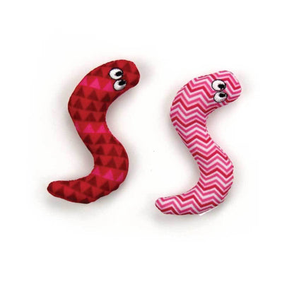 4x Pack Surf Snakes 9cm Catnip Cat Crinkle Toy Chase Kitten Teaser