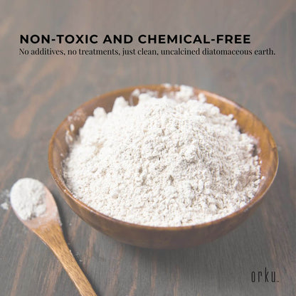 Orku 700g Fossil Shell Flour Tub - Livestock Garden Diatomaceous Earth