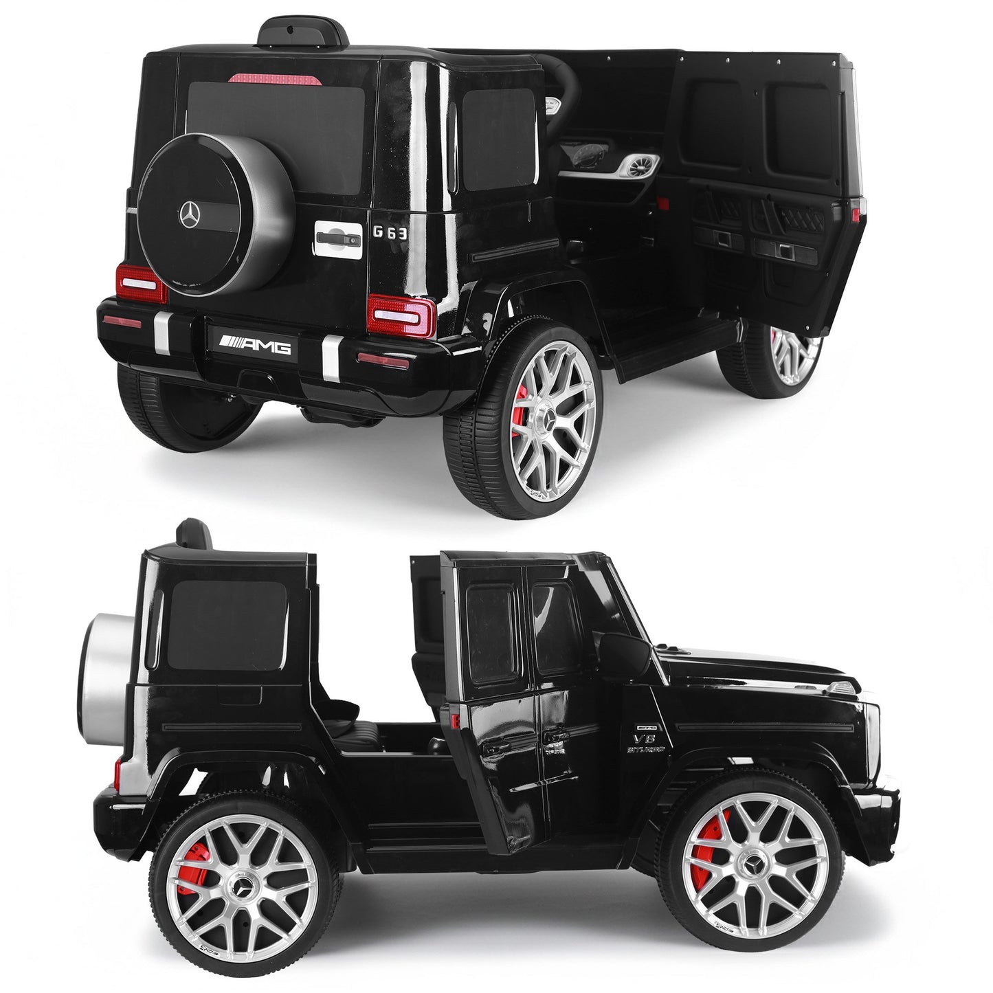 Kahuna Mercedes Benz AMG Licensed G63 Kids Electric Ride On Car Remote Control Dual 25W Motors Music Player LED Lights