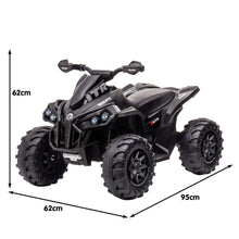 Load image into Gallery viewer, Kahuna GTS99 Kids Electric Ride On Quad Bike Toy ATV 50W - Black
