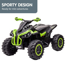 Load image into Gallery viewer, Kahuna GTS99 Kids Electric Ride On Quad Bike Toy ATV 50W - Green
