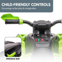 Load image into Gallery viewer, Kahuna GTS99 Kids Electric Ride On Quad Bike Toy ATV 50W - Green

