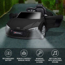 Load image into Gallery viewer, Kahuna Audi Sport Licensed Kids Electric Ride On Car Remote Control - Black
