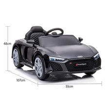 Load image into Gallery viewer, Kahuna Audi Sport Licensed Kids Electric Ride On Car Remote Control - Black
