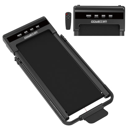 Powertrain K500 Walking Pad Treadmill 2 in 1 Foldable Walking & Running Machine w/2.5HP Motor Dual LED Displays 2 Level