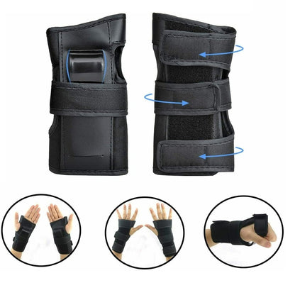 Scooter Protective Gear with Knee Elbow Pads Wrist Guards Helmet for Kids/Teens/Adult Large