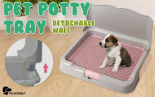 Load image into Gallery viewer, Dog Pet Potty Tray Training Toilet Detachable Wall T2 GREY

