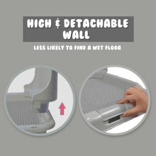 Load image into Gallery viewer, Dog Pet Potty Tray Training Toilet Detachable Wall T2 GREY
