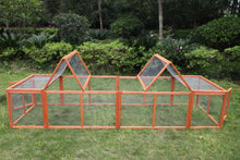 Load image into Gallery viewer, YES4PETS 290 cm XL Chicken Coop Run Guinea Pig Cage Villa Extension Rabbit Hutch Cat Kitten House Pen
