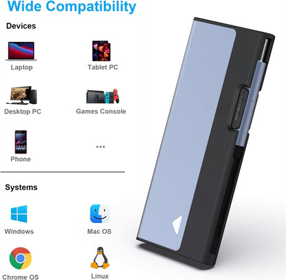 BENFEI 345GY M.2 NVME SATA SSD Enclosure, 10 Gbps USB Type-C/Type-A to NVME PCI-E SATA M-Key/(B+M)