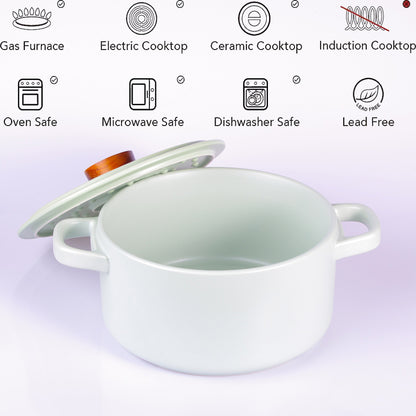 3.5L Ceramic Cooking Pot Clay Pot Japanese Donabe Chinese Ceramic Claypot Cookware Stockpot Lid