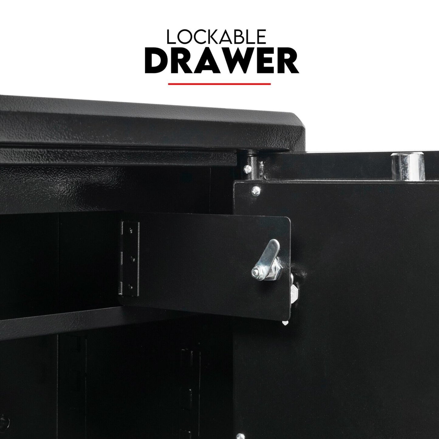 Dual Key Lock Safe Safety Box Security Code Lock Box Fire Proof Heavy Duty 80L