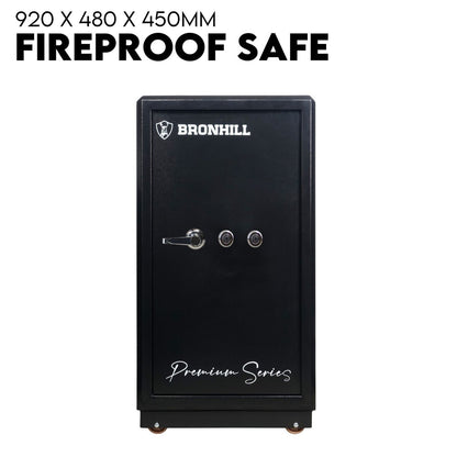 Dual Key Lock Safe Box Fire Proof Safe Heavy Duty Key Lock Security 118L