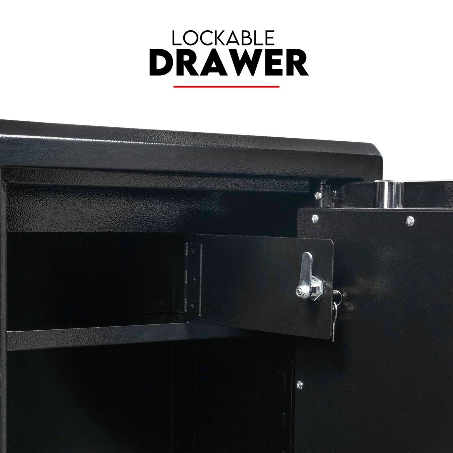 Dual Key Lock Safe Box Fire Proof Safe Heavy Duty Key Lock Security 118L