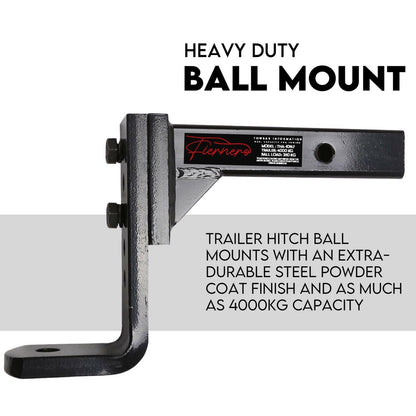 Adjustable Tow Bar Hitch Black Towbar Ball