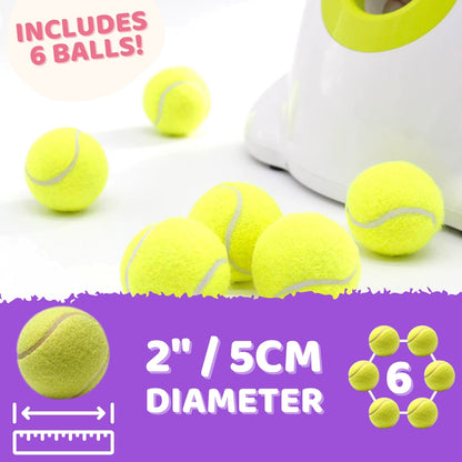 Automatic Ball Launcher Throwing Machine Dog Toys Interactive Tennis Pet 3Balls
