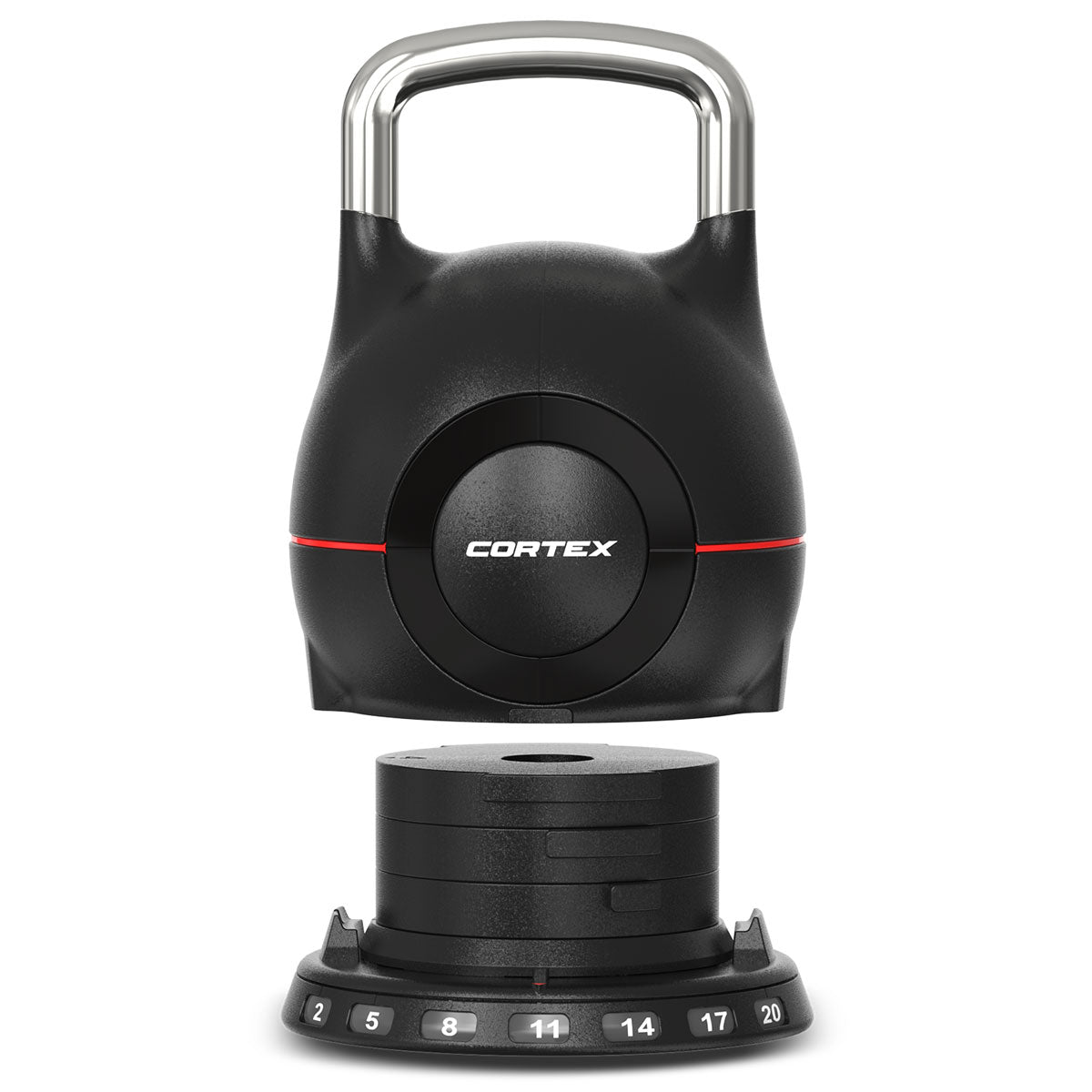 CORTEX 7-in-1 RevoLock Quick Adjust 20kg Kettlebell
