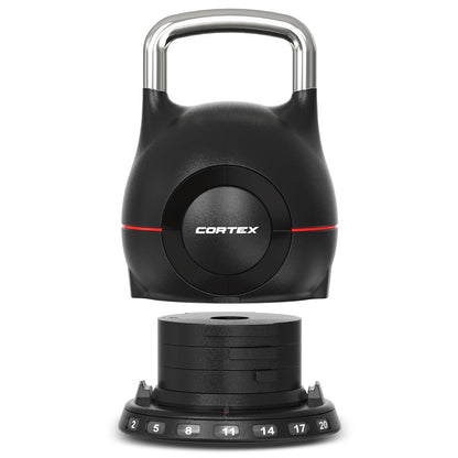 CORTEX 7-in-1 RevoLock Quick Adjust 20kg Kettlebell