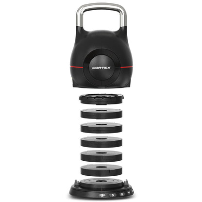 CORTEX 7-in-1 RevoLock Quick Adjust 20kg Kettlebell