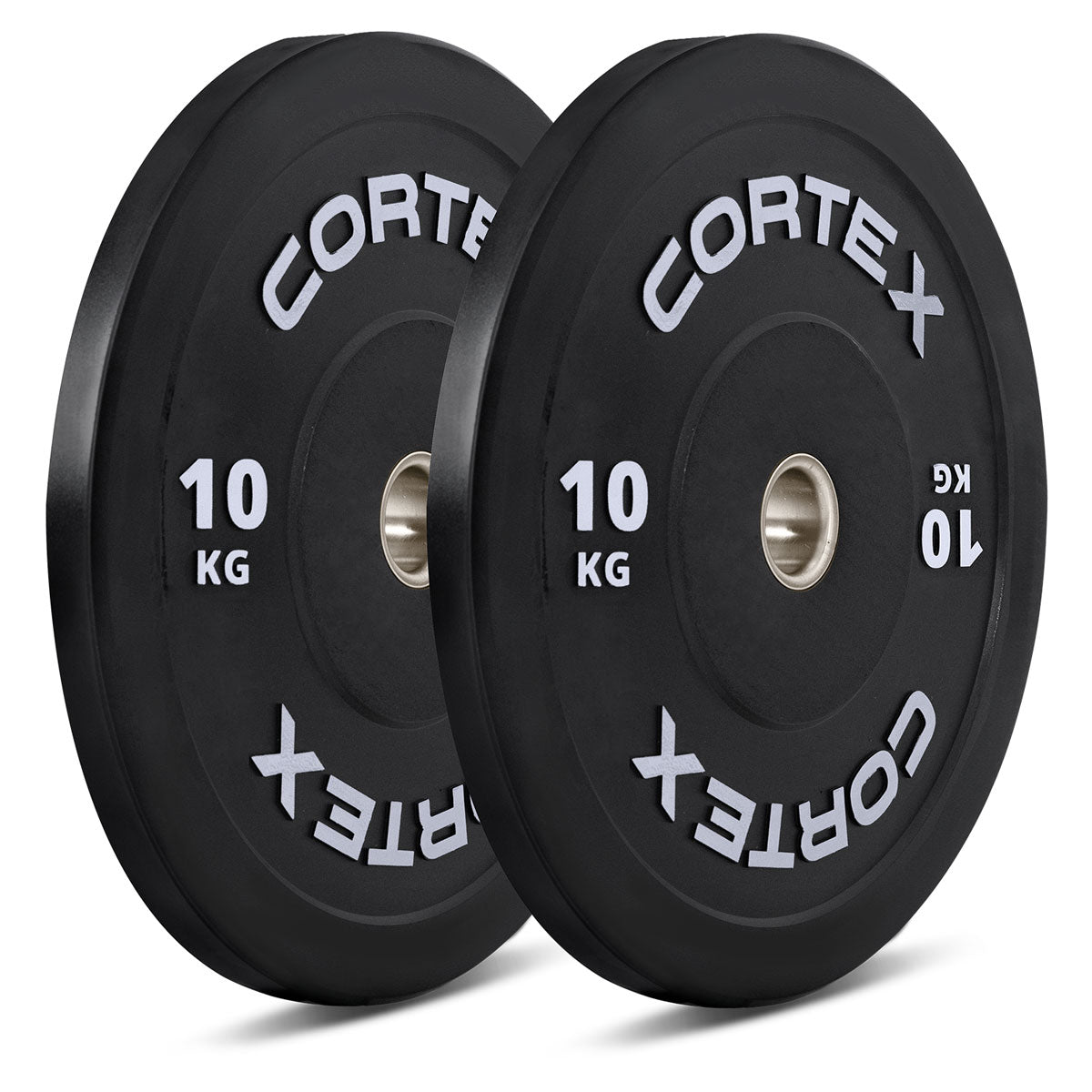 CORTEX 100kg Black Series V3 Rubber Olympic Bumper Plate Set B