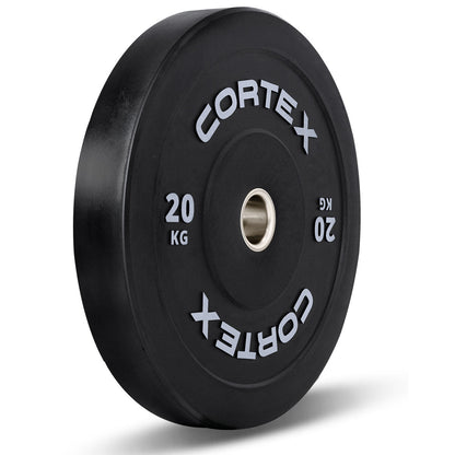 CORTEX 100kg Black Series V3 Rubber Olympic Bumper Plate Set B