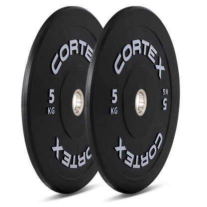 CORTEX 160kg Black Series V3 Bumper Plate Set