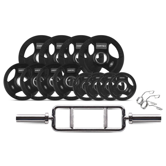CORTEX 45kg Tri Bar V2 50mm Olympic Weight Set