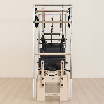 Lifespan Fitness Contour Cadillac Pilates Reformer with Full Trapeze Table (Black)
