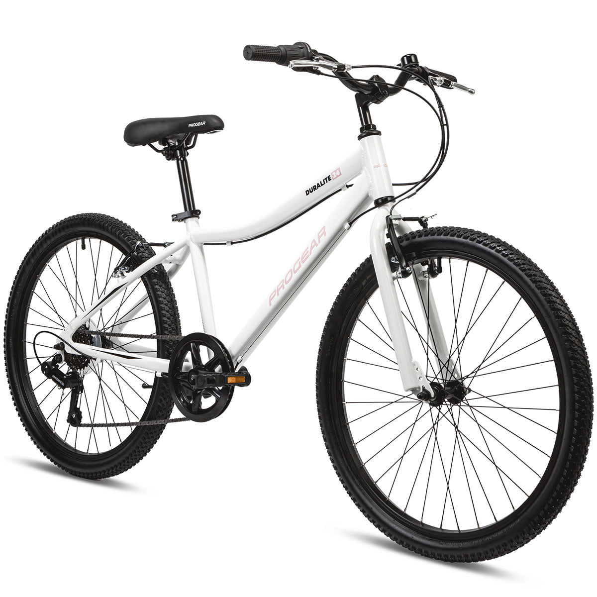 Progear DuraLite 24" Girls 7 Speed Bike - Pearl White