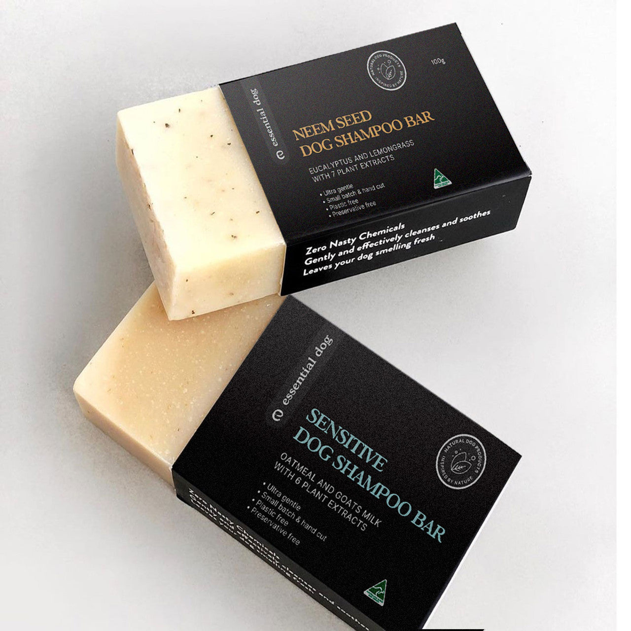 Essential Dog Shampoo Bar (Eucalyptus, Neem & Lemongrass)