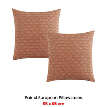 Load image into Gallery viewer, Logan and Mason Pair of Kalihari Sand European Pillowcases 65 x 65cm
