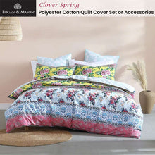 Load image into Gallery viewer, Logan and Mason Clover Spring Quilt Cover Set Queen
