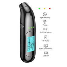 Load image into Gallery viewer, Portable Breathalyzer with Display Rechargeable Digital Electronic Breathalyser
