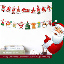 Load image into Gallery viewer, 2Pack 3M Christmas Bunting Banners Garland Wall Decor Elk Snowman Party Decor(TO25+TO26)
