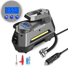 Load image into Gallery viewer, Portable Digital Car Air Compressor Tire Inflator With Emergency Flashlight
