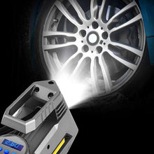 Load image into Gallery viewer, Portable Digital Car Air Compressor Tire Inflator With Emergency Flashlight
