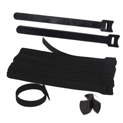 10/20/50PCS Reusable Hook and Loop Cable Ties Nylon Wire Cord Strap Organizer - 150 mm* 50 PCS