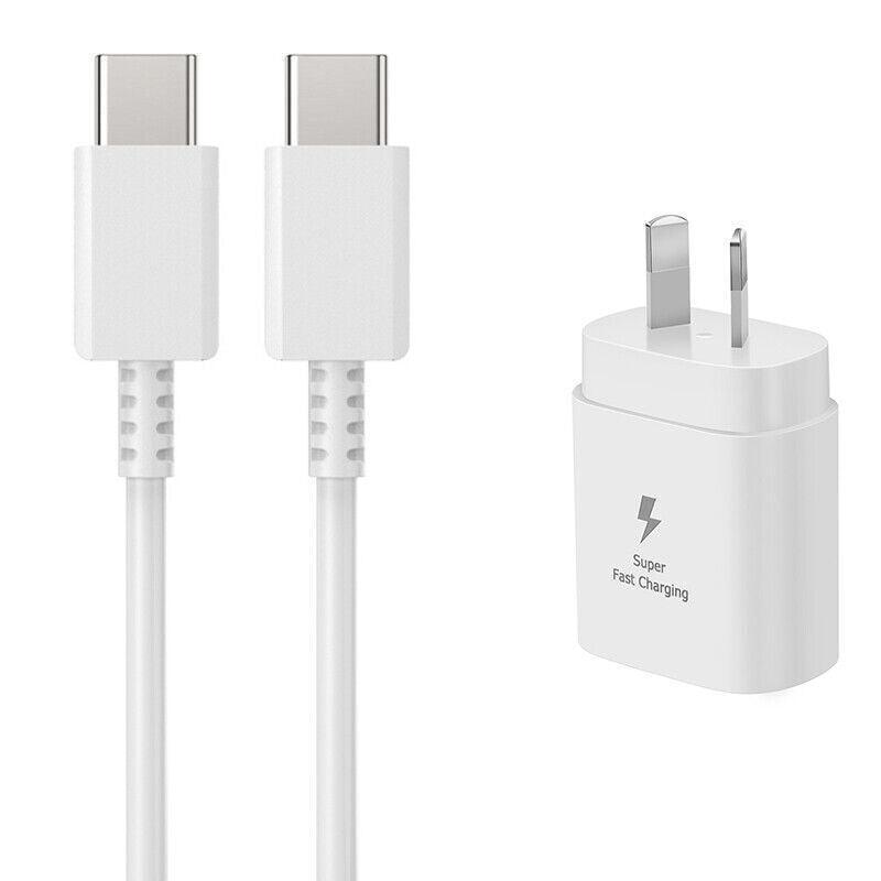 Super Fast Wall Charger For Samsung Galaxy S22 S23 Note 20 Ultra - Charger Only(White)