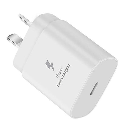 Super Fast Wall Charger For Samsung Galaxy S22 S23 Note 20 Ultra - Cable Only(White)