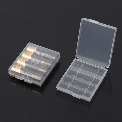 8X Clear Plastic Aa Aaa Battery Box Storage Case Cover Batteries Holder