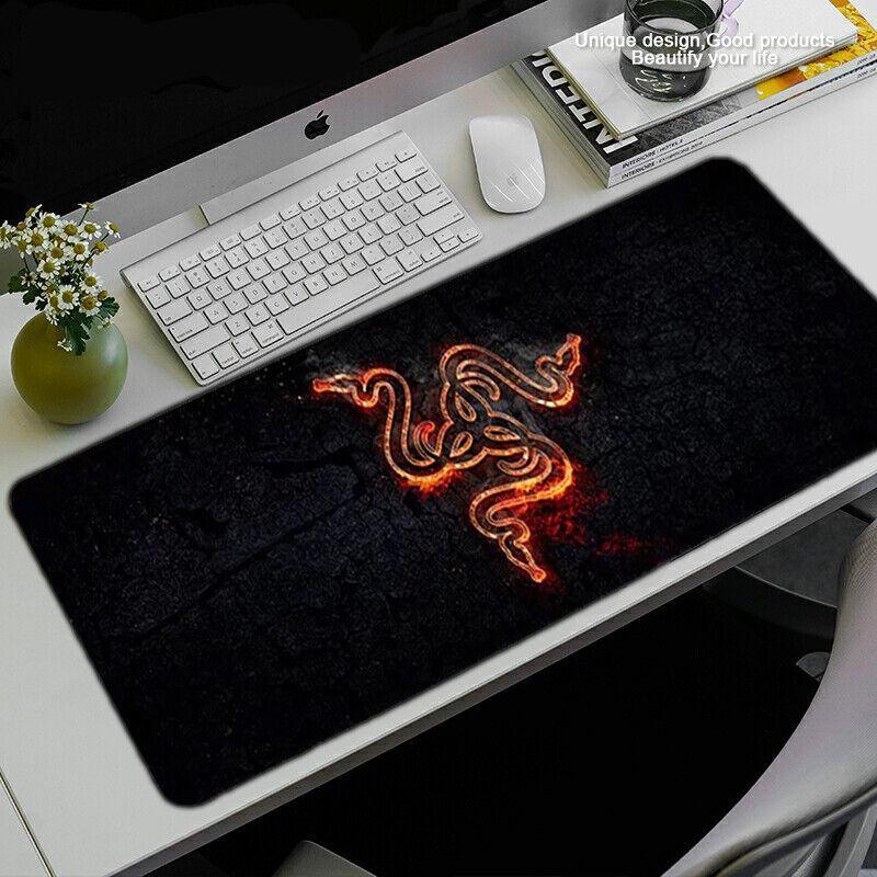 Gaming Keyboard and Mouse Pad Extended Desk Mat 800x300mm Non Slip Base - 18