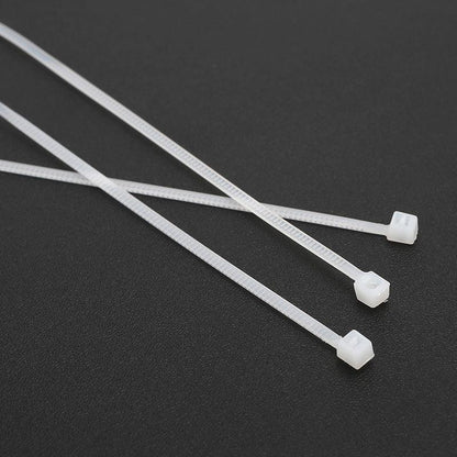 250-1000X Cable Ties Zip Ties Nylon Uv Stabilised Bulk White Clear Cable Tie - 4*200mm 500 PCS