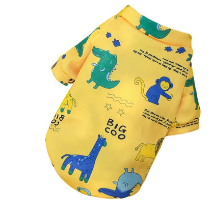 L Size Cute Pet Dog Warm Jumper Sweater Clothes Puppy Cat Knitwear Knitted Coats Winter - Green Lion