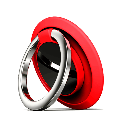 Iring Phone Ring Finger Holder Stand Car Mount Hook For Iphone Ipad Mobile Grip - A2- Silver