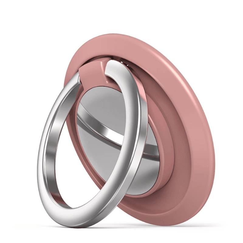 Iring Phone Ring Finger Holder Stand Car Mount Hook For Iphone Ipad Mobile Grip - A9- Pink
